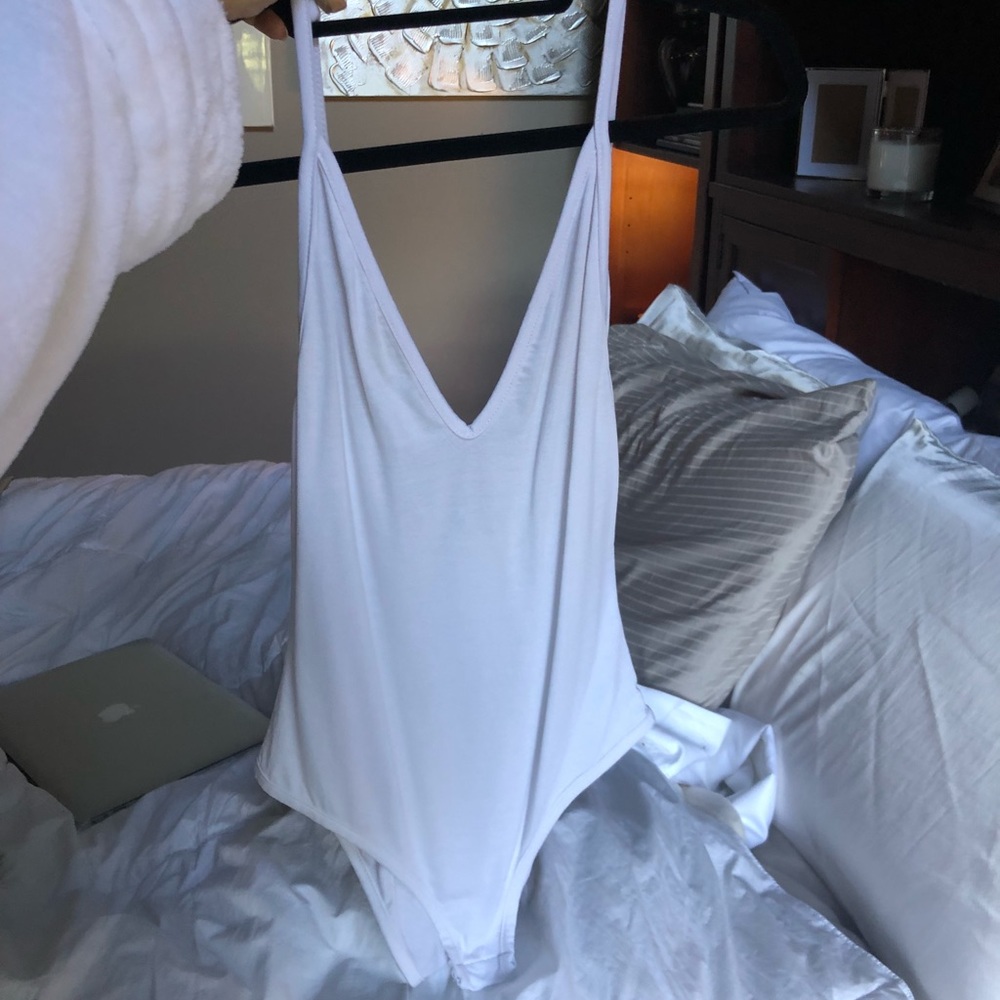 Sheer White Bodysuit